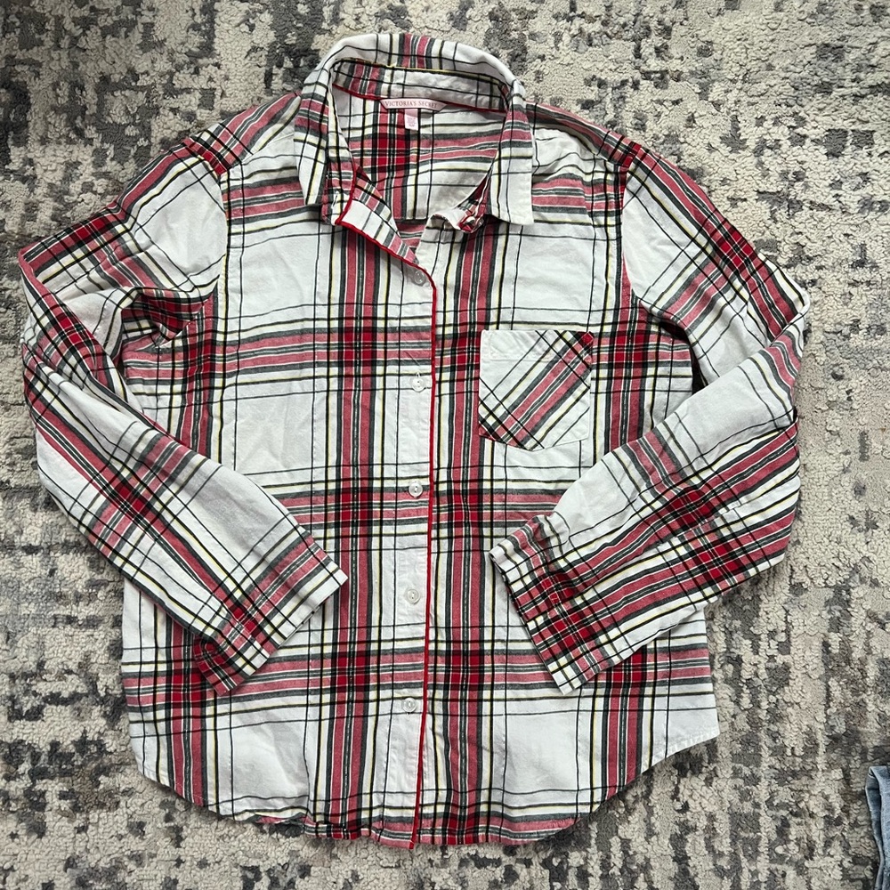Victoria's Secret Plaid pj Shirt‎